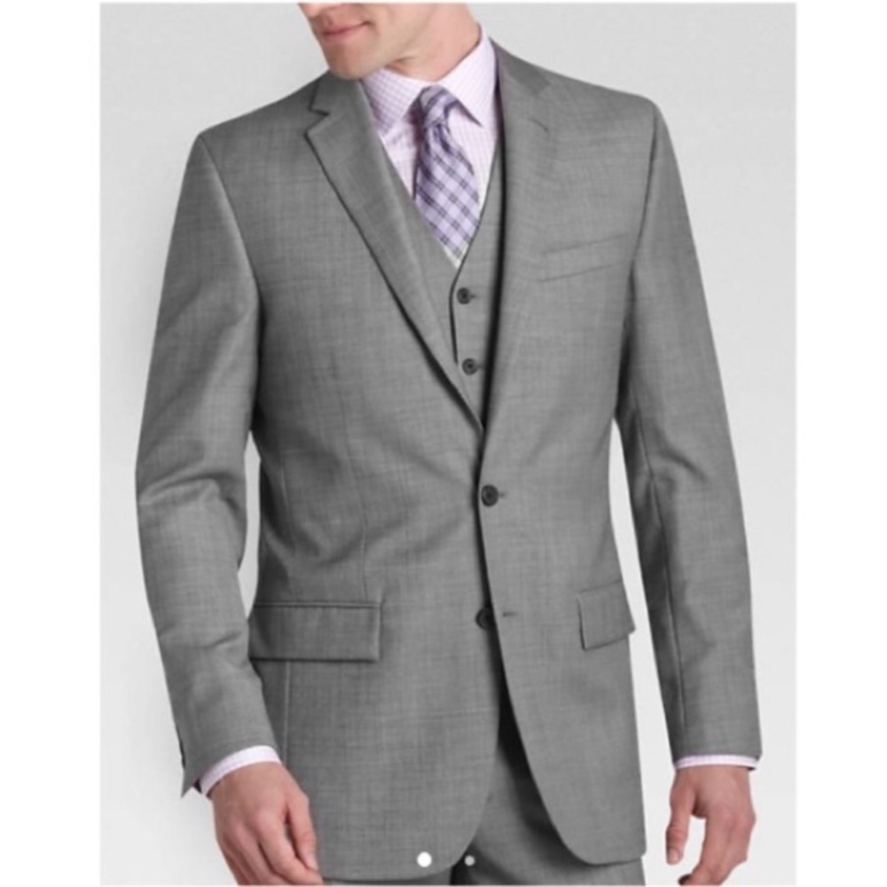 Egara 3 Piece slim fit suit with Calvin Klein tie